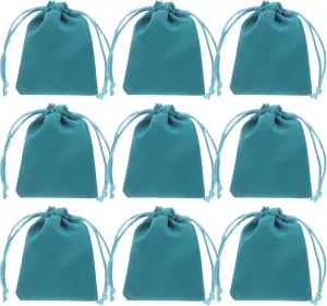 12Pcs Drawstring Jewelry Bags Small Cloth Pouches for Festival Convenient Storage for Earrings Necklaces Trinkets for Weddings Celebrations