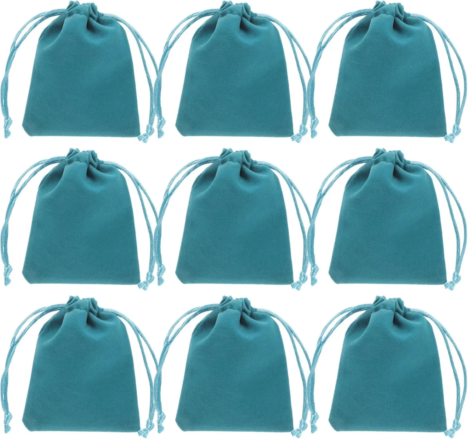 12Pcs Drawstring Jewelry Bags Small Cloth Pouches for Festival Convenient Storage for Earrings Necklaces Trinkets for Weddings Celebrations