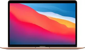 2020 Apple MacBook Air with Apple M1 Chip (13-inch, 8GB RAM, 256GB SSD Storage) (QWERTY English) Gold (Renewed Premium)