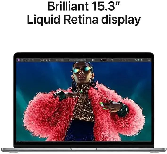 2024 Apple MacBook Air with Apple M3 Chip (15-Inch, 8GB RAM, 256GB SSD Storage) (QWERTY English) Midnight (Renewed Premium)