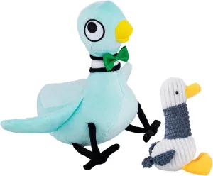 2pcs Pigeon Stuffed Animal Pigeon Plush with Small Little Duckling Soft Bird Plush Toy Birthday Gifts for Kids, Big Eyes, 12 in