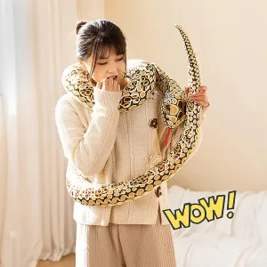 67Inch Cobra Plush Stuffed Animal Snake Cobra Snake Plush Toy Large King Cobra Stuffed Animal Snake Zoologist Halloween Costume Realistic Python Naja Cobra Plushies Toys Snake Party Toys