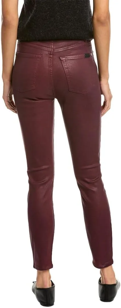 7 For All Mankind Women's High-Waist Ankle Skinny Faux Jeans