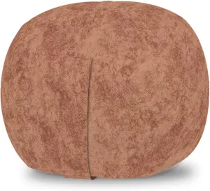 Ambesonne Faux Suede Storage Bag Chair, Digitally Printed Distressed Texture, Stuffed Animal Organizer Washable Bag Space Saver for Pillows Comforters, Apricot, Small Size