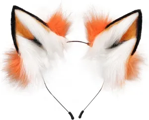 Anbiliwobo Wolf Fox Furry Ears Headwear Halloween Cosplay Cat Ears Headband