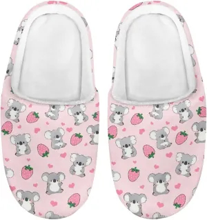 Animal Children's Plush Slippers Slip on Little kids Furry Non-Slip Warm Comfy Fluffy Lightweight Soft Indoor Washable House Slippers Size9-14.5