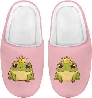 Animals Slip On Plush Slippers for Little Kids Boys Girls Lightweight Fuzzy Warm Winter Slippers Soft Flannel Indoor Outdoor Washable House Shoes Size 9-15