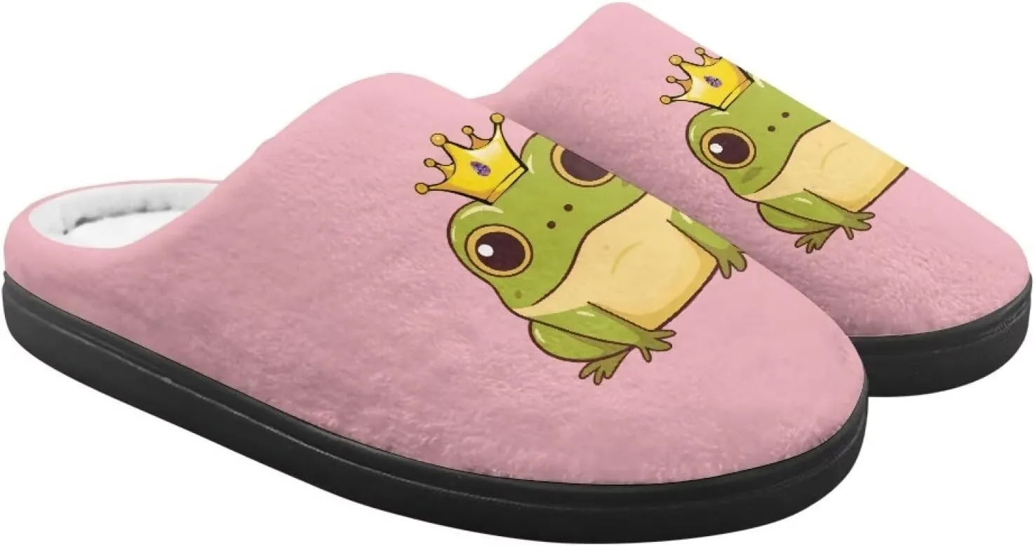 Animals Slip On Plush Slippers for Little Kids Boys Girls Lightweight Fuzzy Warm Winter Slippers Soft Flannel Indoor Outdoor Washable House Shoes Size 9-15