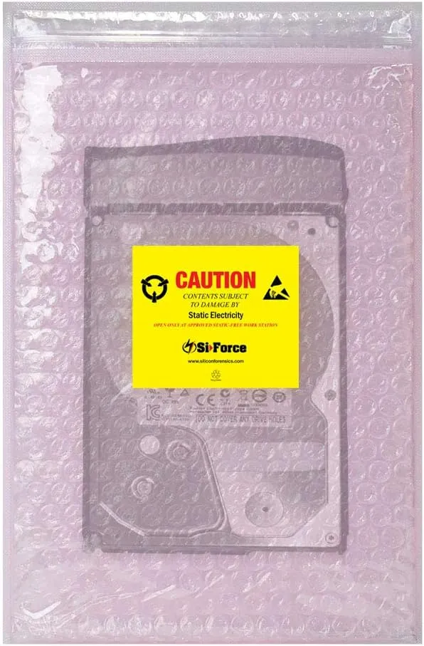Anti Static Bubble Bags, Resealable Static Shielding Bag, Reusable for Sensitive Electronic Components (Large Qty 100) Pink