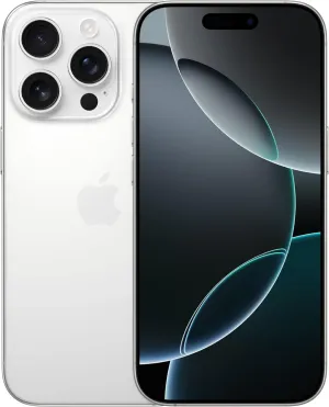 Apple iPhone 16 Pro Max, US Version, 256GB, White Titanium for AT&T (Renewed Premium)