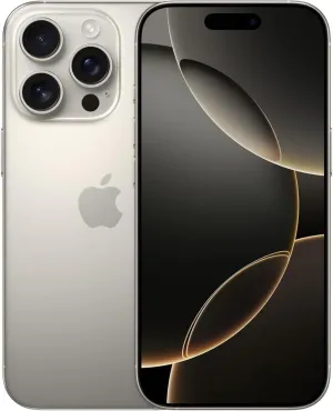 Apple iPhone 16 Pro, US Version, 128GB, Natural Titanium - Unlocked (Renewed)