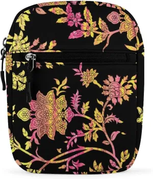 Artistic Spring Plants Theme Small Satchel Bag Mini Purse Crossbody Messenger Bag for Men Women Shoulder CrossBody HandBag