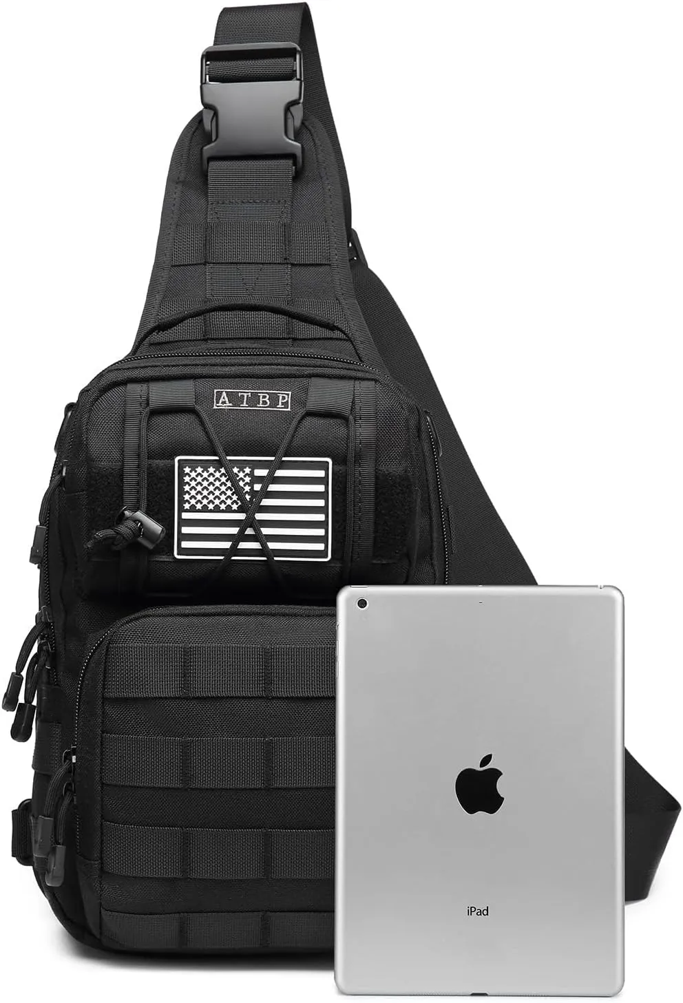 ATBP Tactical Sling Backpack Bag Pack for Men Military One Strap Shoulder Backpack Crossbody Bag With Holster 10 Liters