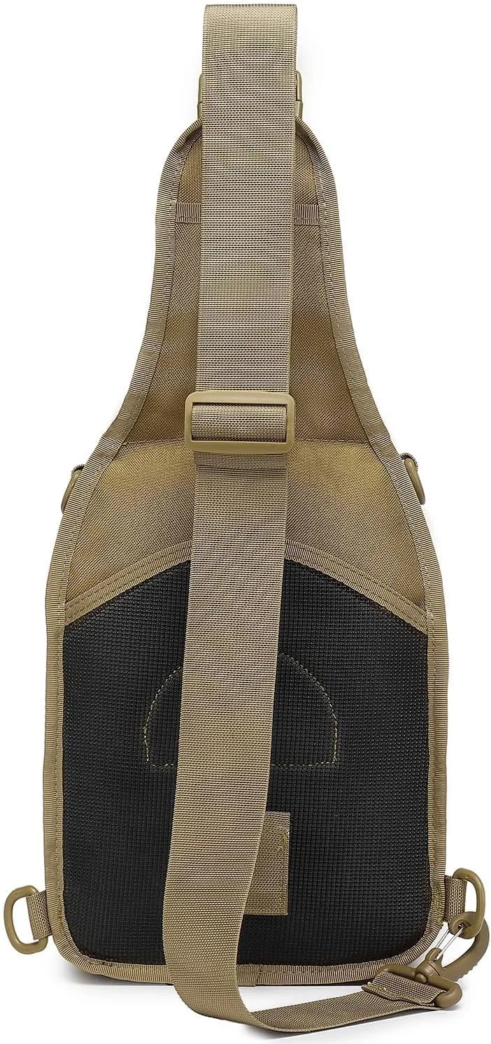ATBP Tactical Sling Backpack Bag Pack for Men Military One Strap Shoulder Backpack Crossbody Bag With Holster 10 Liters