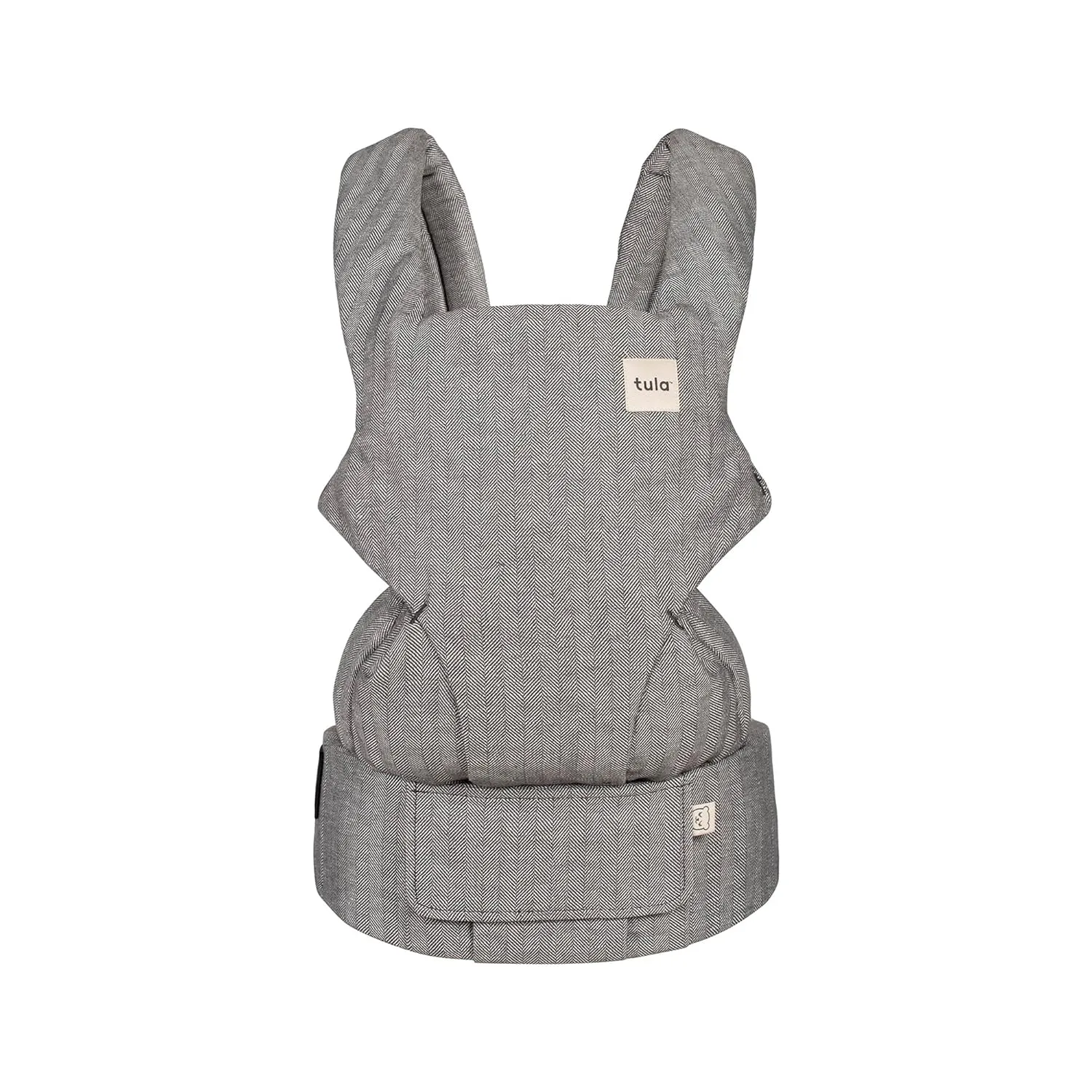 Baby Tula Explore Linen Baby Carrier 7 – 45 lb, Adjustable Newborn to Toddler Carrier, Multiple Ergonomic Positions Front and Back, Breathable and [Natural – Explore   Linen, Ash