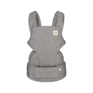 Baby Tula Explore Linen Baby Carrier 7 – 45 lb, Adjustable Newborn to Toddler Carrier, Multiple Ergonomic Positions Front and Back, Breathable and [Natural – Explore   Linen, Ash
