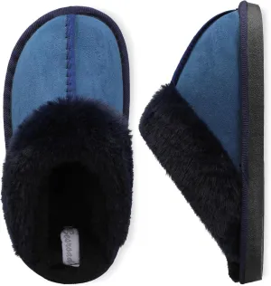 Besroad Kids Slippers Girls Boys Fuzzy House Slippers Warm Memory Foam House Shoes Soft Plush Bedroom Slippers Slides Indoor Outdoor