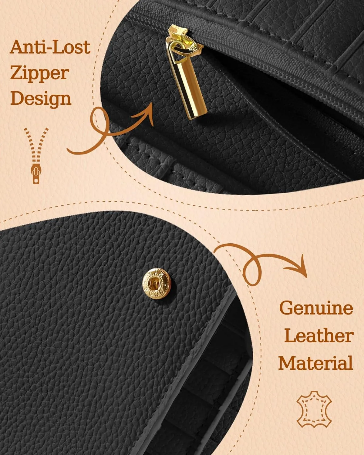 Bistup 【46 Slots Credit Card Holder for Women Ladies Female Teen Girls Rfid Genuine Leather Cardholder Large Capacity Size Big Billfold Wallets Mushroom Flower Cute Girly Aesthetic Print Unique