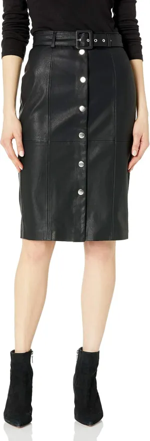 [BLANKNYC] Womens Faux Leather Pencil Skirt for All Occasions, Dress Or Casual Wear, Knee Length