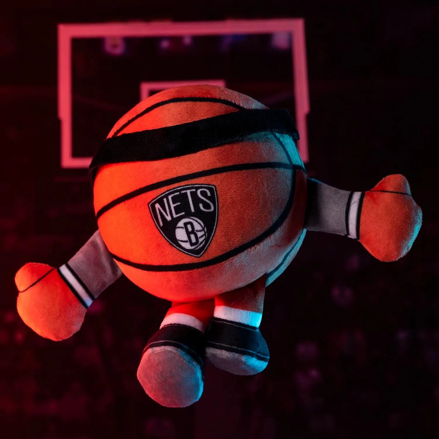Bleacher Creatures Brooklyn Nets 8" Kuricha Basketball Sitting Plush- Soft Chibi Inspired Plush