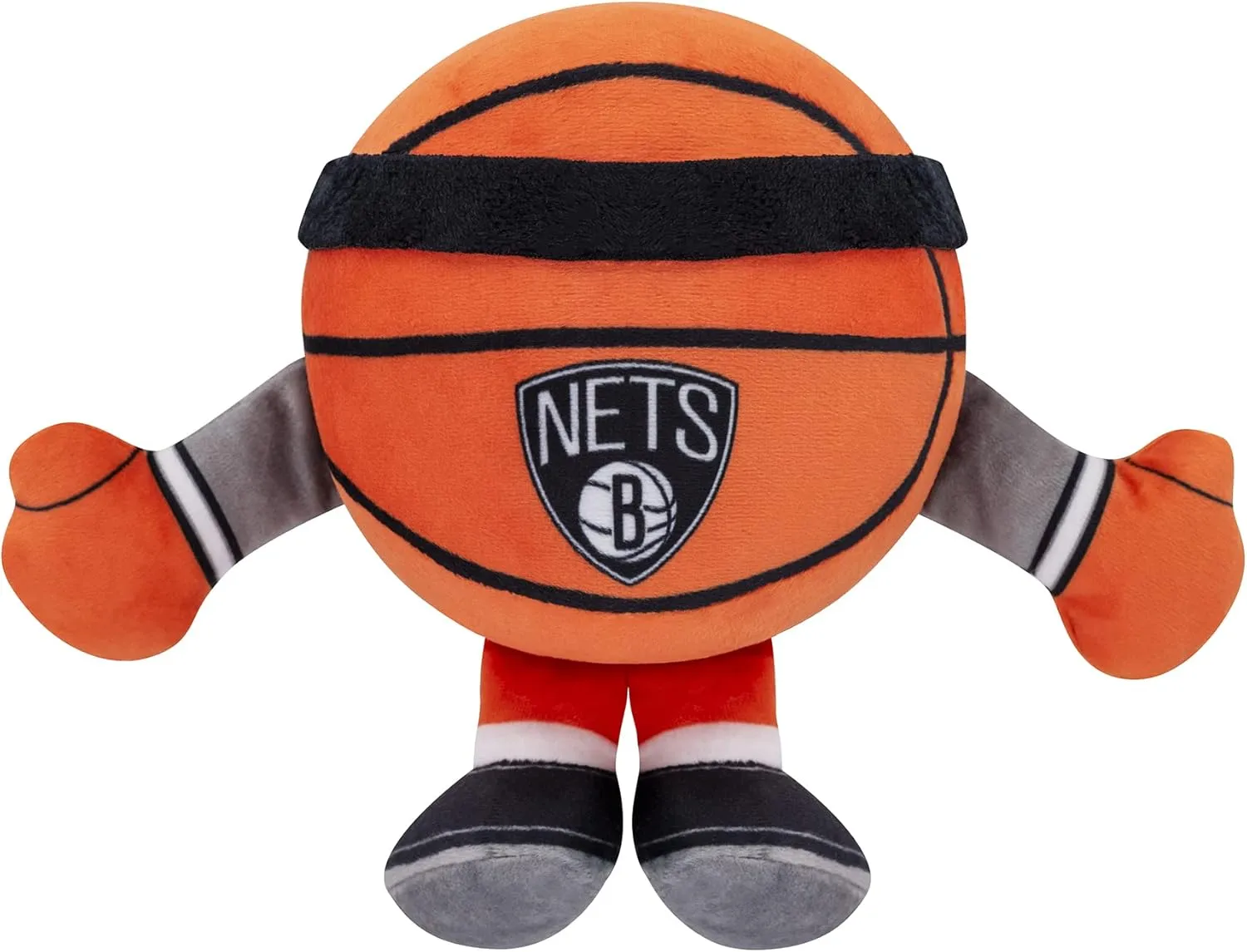 Bleacher Creatures Brooklyn Nets 8" Kuricha Basketball Sitting Plush- Soft Chibi Inspired Plush