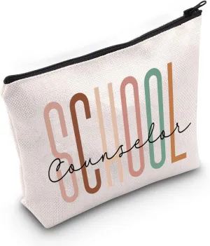 BLUPARK Counselor Makeup Bag Counselor Gifts for Women Teacher Gifts Teacher Thank you Gifts Counselor Gifts (School Counselor)