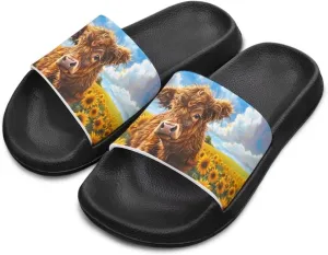 Boys Slides Non-slip Toddler Boys Cute Shower Slippers Toddler Flip Flops Beach Pool Sandals Play Family Gatherings Outdoor