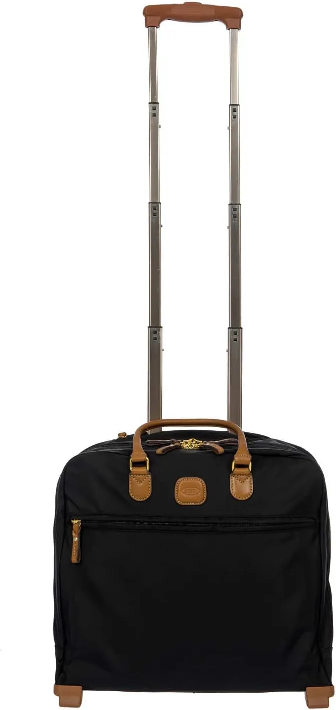 Bric's X-Bag/X-Travel 2.0 - Pilot Bag - Rolling Carry On Luggage - Business - 14 x 15.5-Inch Luggage Laptop Bag, Black