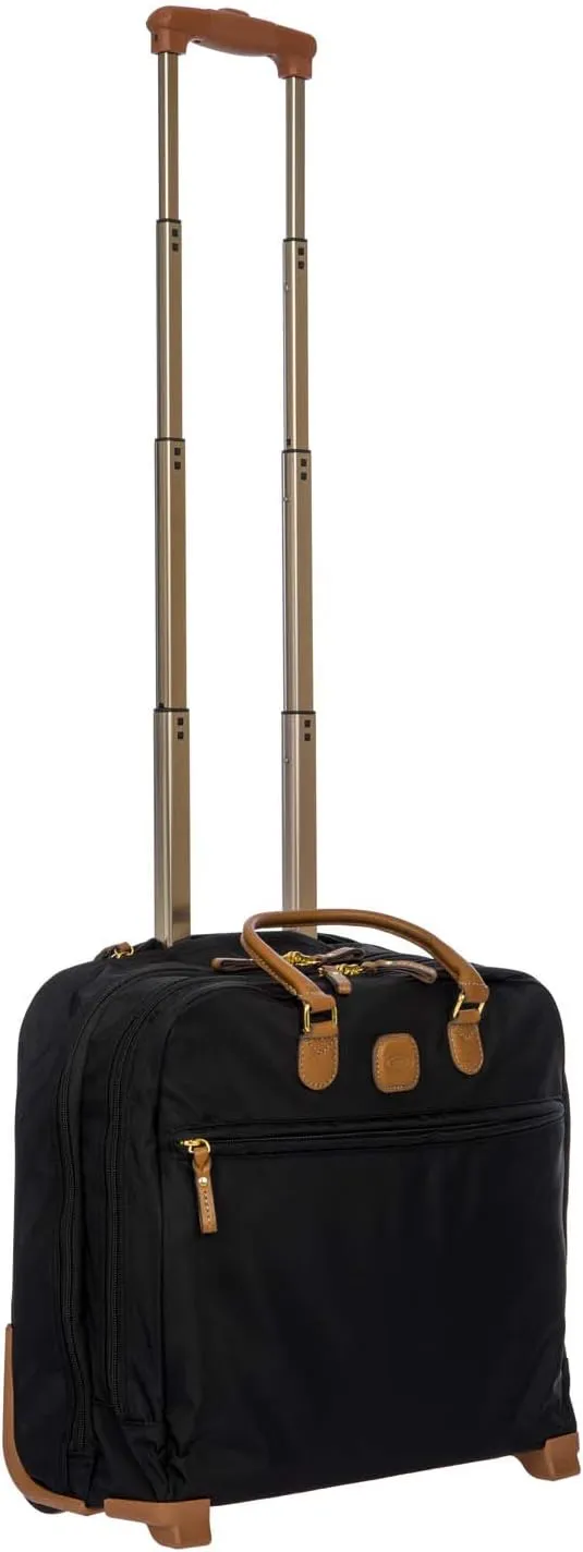 Bric's X-Bag/X-Travel 2.0 - Pilot Bag - Rolling Carry On Luggage - Business - 14 x 15.5-Inch Luggage Laptop Bag, Black
