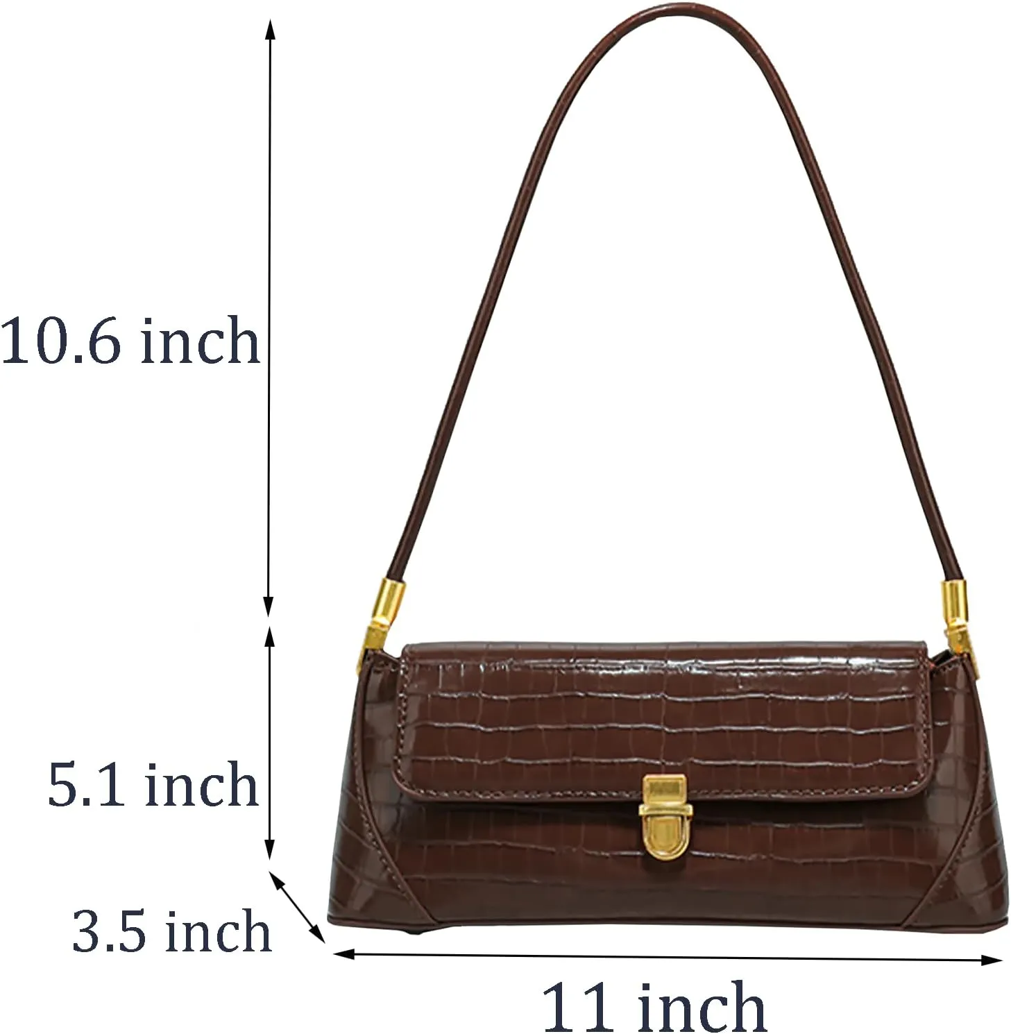 Brown Purses for Women Black Shoulder Purse Vintage Bags Trendy Women's Red Small Tote Handbags