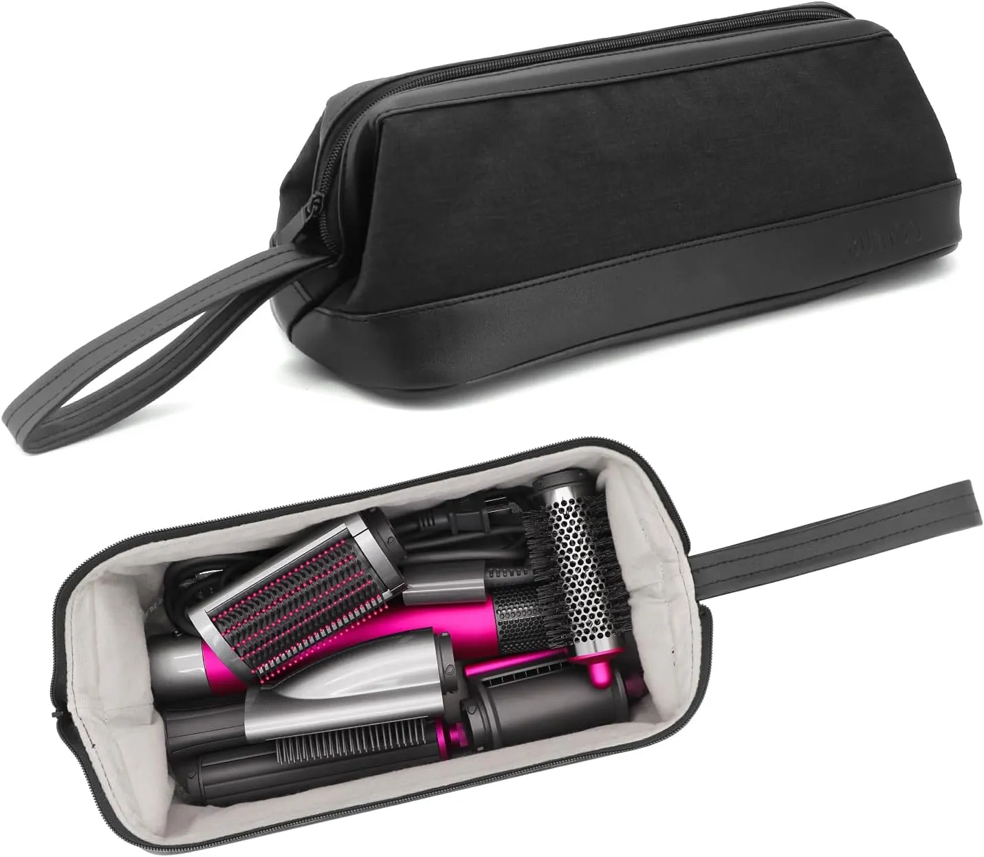 Buwico Airwrap Travel Case for Dyson/Shark Flexstyle, Travel Pouch for Dyson Airwrap/Shark Flexstyle Complete Styler and Attachments, Travel Bag for Dyson/Shark Hair Dryer