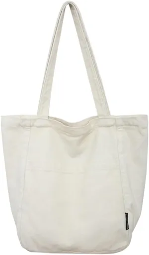Canvas Shoulder Bags for Women Large Tote Bag with Zipper Top-handle Multi-pockets Purses Work Travel Shopping