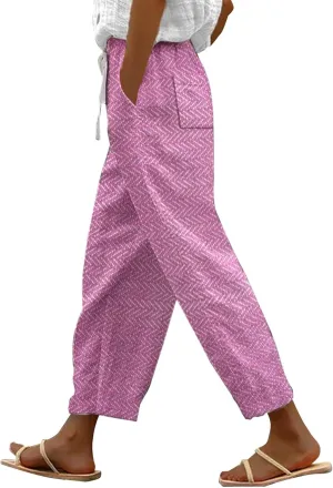 Capris Pants for Women Pants Drawstring Capri Pants with Pockets Wide Leg Cropped Pants for Women Capris Pants for