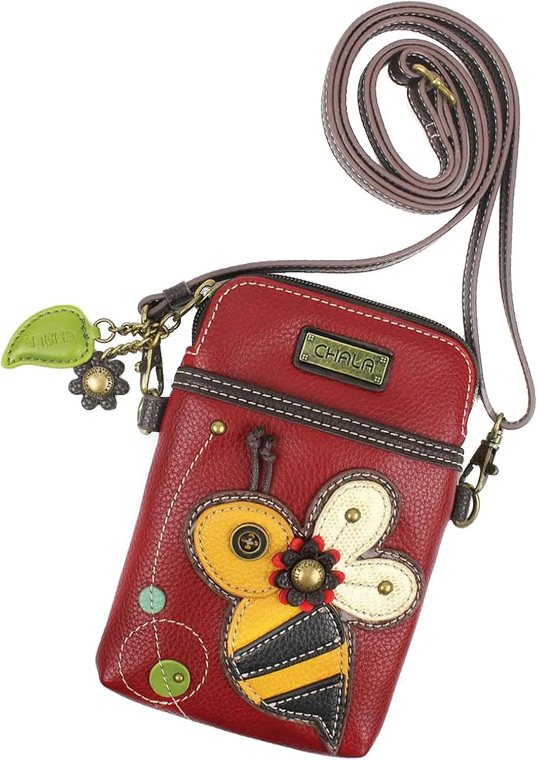Chala Honey Bee Cellphone Crossbody Handbag - Convertable Strap Bee Accessories