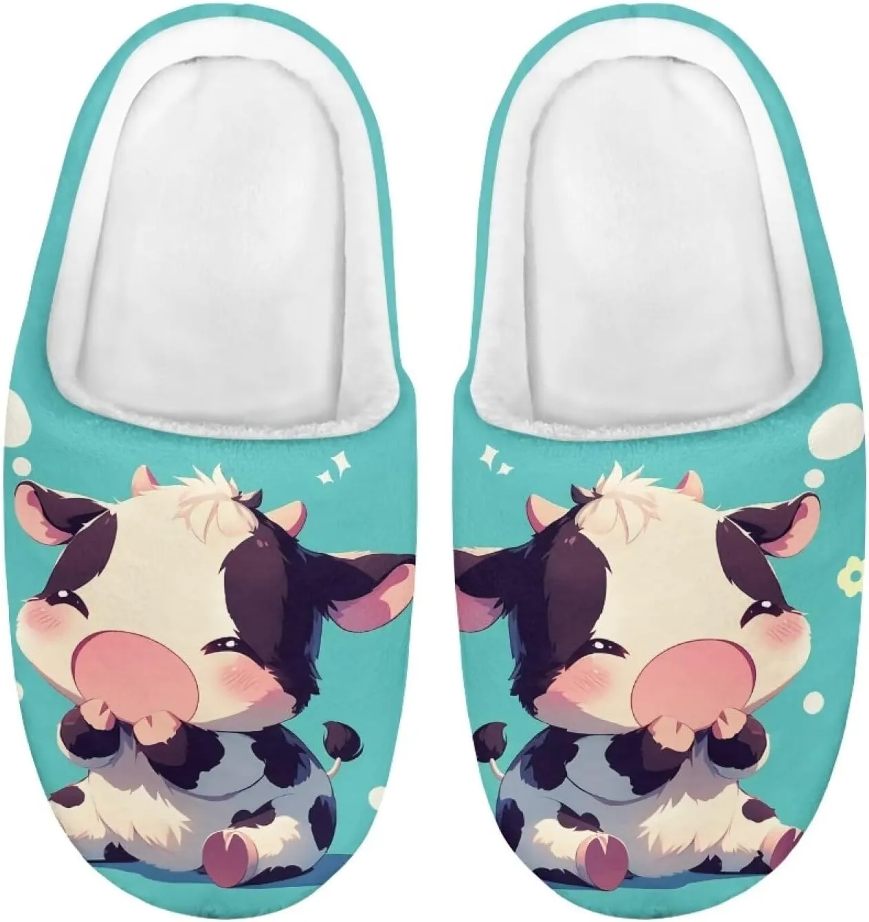 Children's Plush Slippers Cozy Plush Slip-on House Shoes with Memory Foam Warm Winter Kids Non-Slip Indoor Slipper