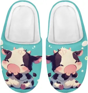Children's Plush Slippers Cozy Plush Slip-on House Shoes with Memory Foam Warm Winter Kids Non-Slip Indoor Slipper