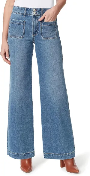 Christian Siriano x Gloria Vanderbilt Collab Women's Wide Leg Patch Pocket Jean