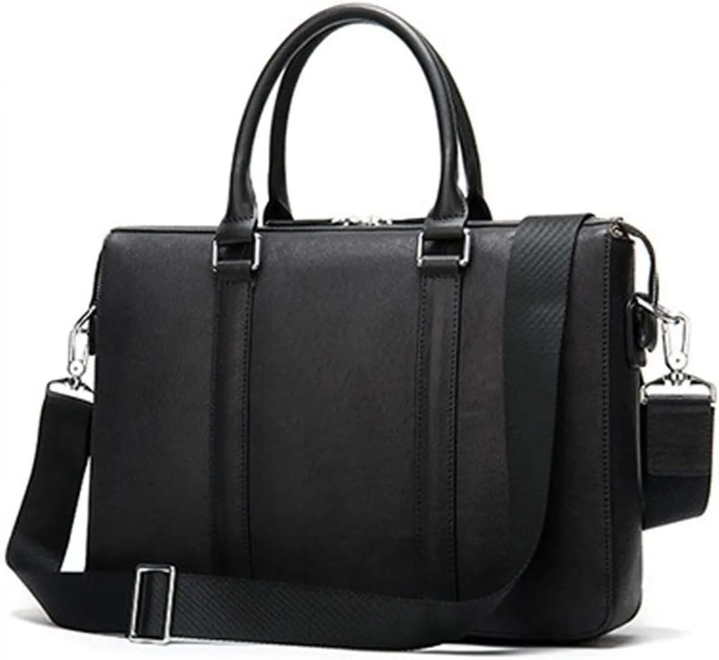 Classic Handbag, Vintage Leather Messenger Bag 14 Inches Laptop Briefcase Business Satchel Shoulder for Men