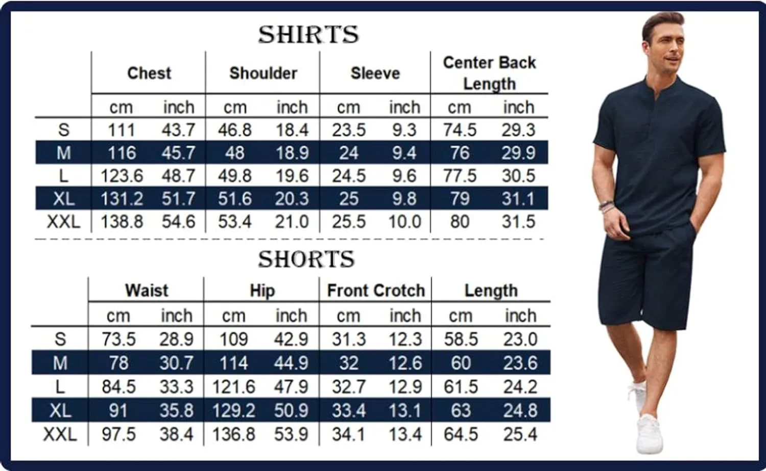 COOFANDY Men's 2 Pieces Linen Set Casual Henley Shirts Short Sleeve Beach Yoga Shorts Summer Pants Outfits