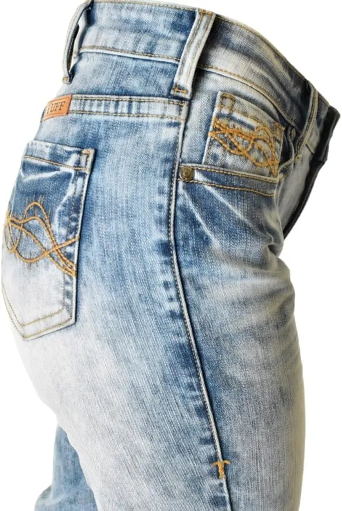 Cowgirl Tuff Western Jeans Womens Shake It Off Light Wash JSHAKE