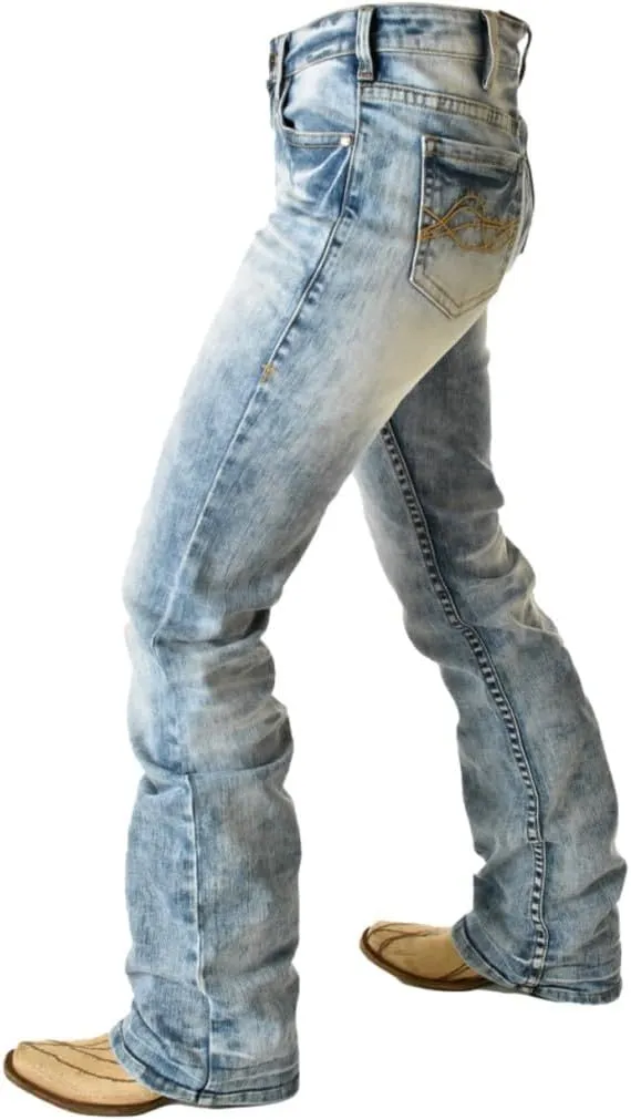 Cowgirl Tuff Western Jeans Womens Shake It Off Light Wash JSHAKE
