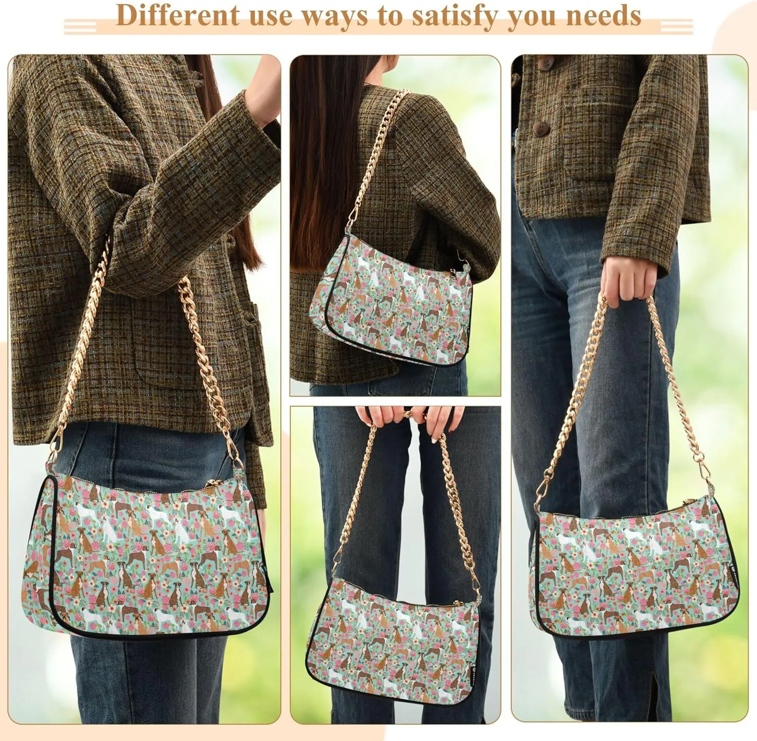 Crocodile Bush Green Cute Purse Bag Small Hobo Bag Women Small Handbag Chain Shoulder Bags Formal