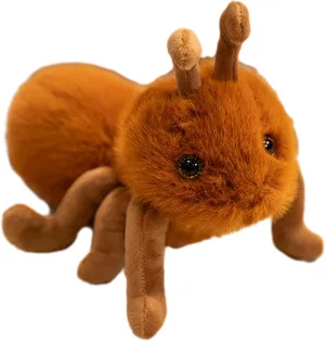 Cute 9 Inch Stuffed Fuzzy Ant Animal Plush Toys Fluffy Ant Plushie Doll Gift for Kids and Lovers in Birthday, Thanksgiving Day, Christmas, Valentine's Day...- Brown