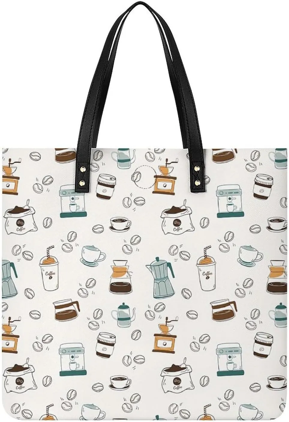 Cute AutismAwareness Large Capacity Leather Handbag
