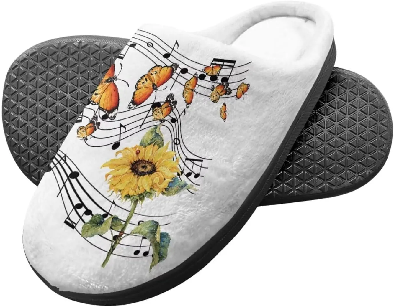 Cute Slippers for Girls Boys, Plush Non-Slip House Slippers Winter Fluffy House Shoes Cute Soft Slip-On Shoes for Indoor Outdoor