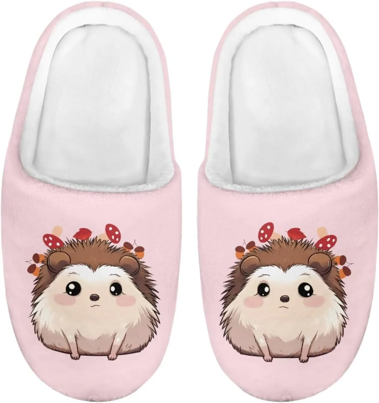 Cute Slippers for Girls Boys, Plush Non-Slip House Slippers Winter Fluffy House Shoes Cute Soft Slip-On Shoes for Indoor Outdoor