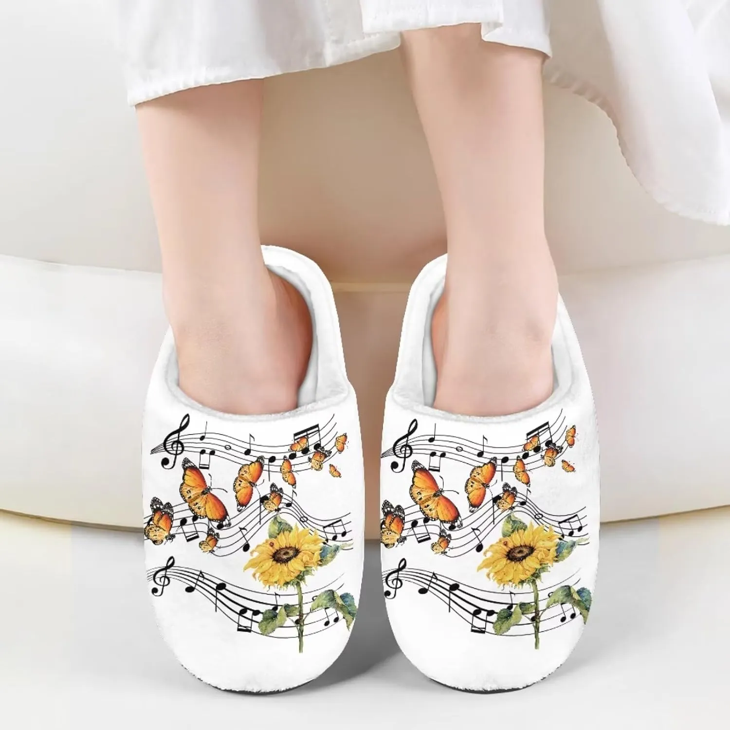 Cute Slippers for Girls Boys, Plush Non-Slip House Slippers Winter Fluffy House Shoes Cute Soft Slip-On Shoes for Indoor Outdoor