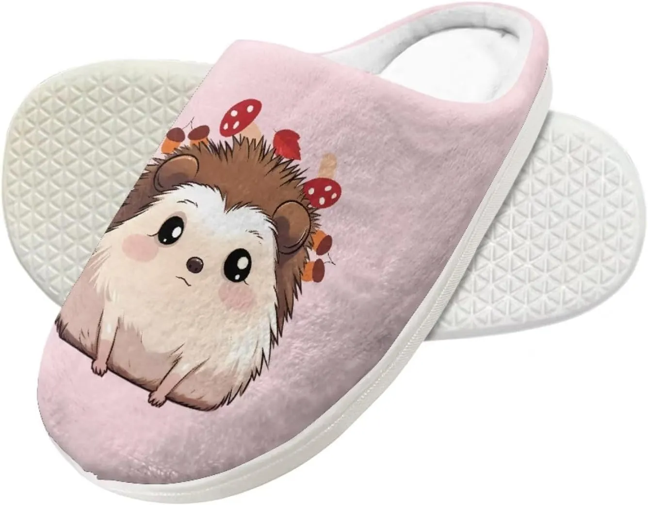 Cute Slippers for Girls Boys, Plush Non-Slip House Slippers Winter Fluffy House Shoes Cute Soft Slip-On Shoes for Indoor Outdoor