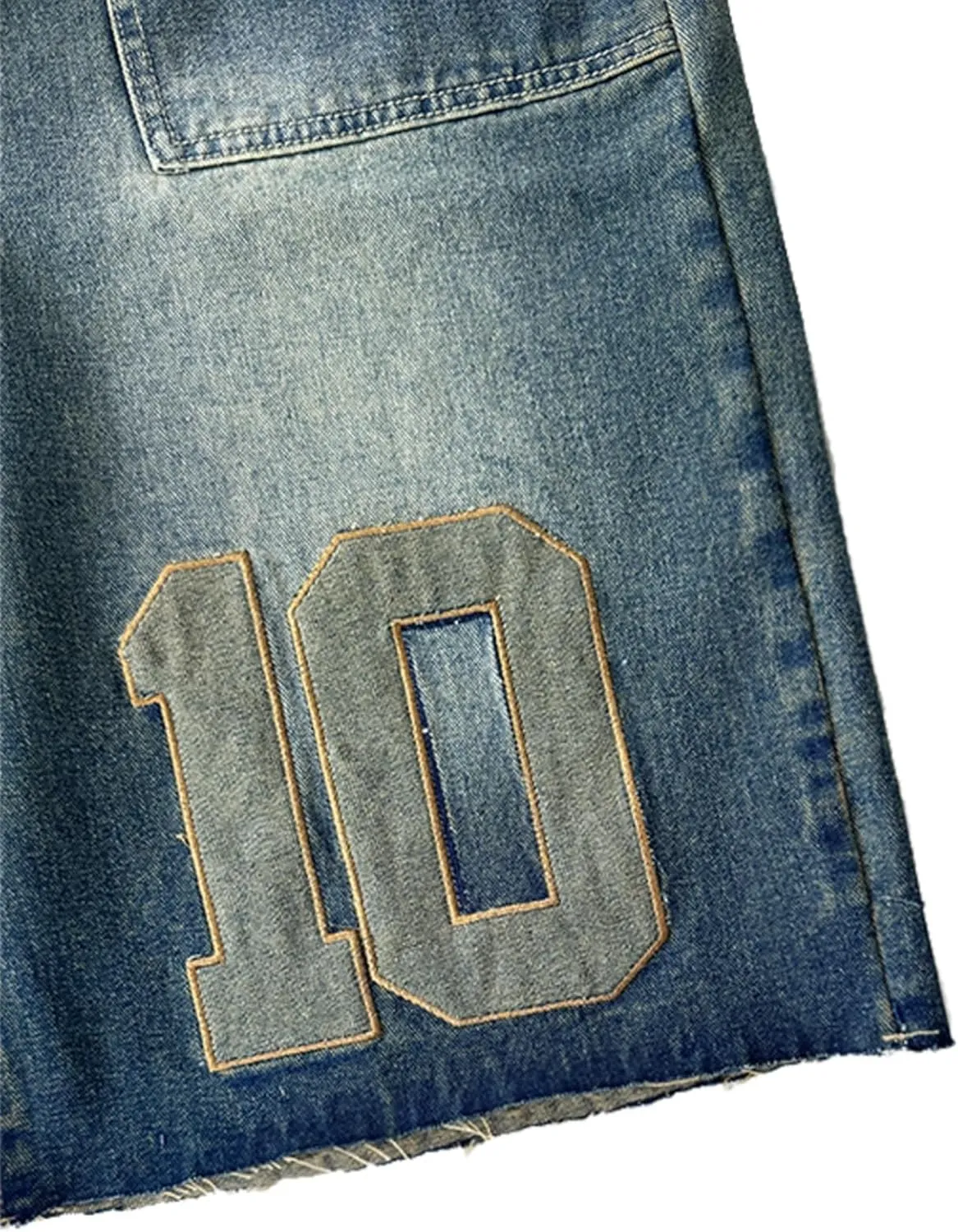 CUTEGAL Unisex Jorts Women Mid Rise Denim Shorts Wide Leg Baggy Jeans Men Casual Streetwear Y2k Pants