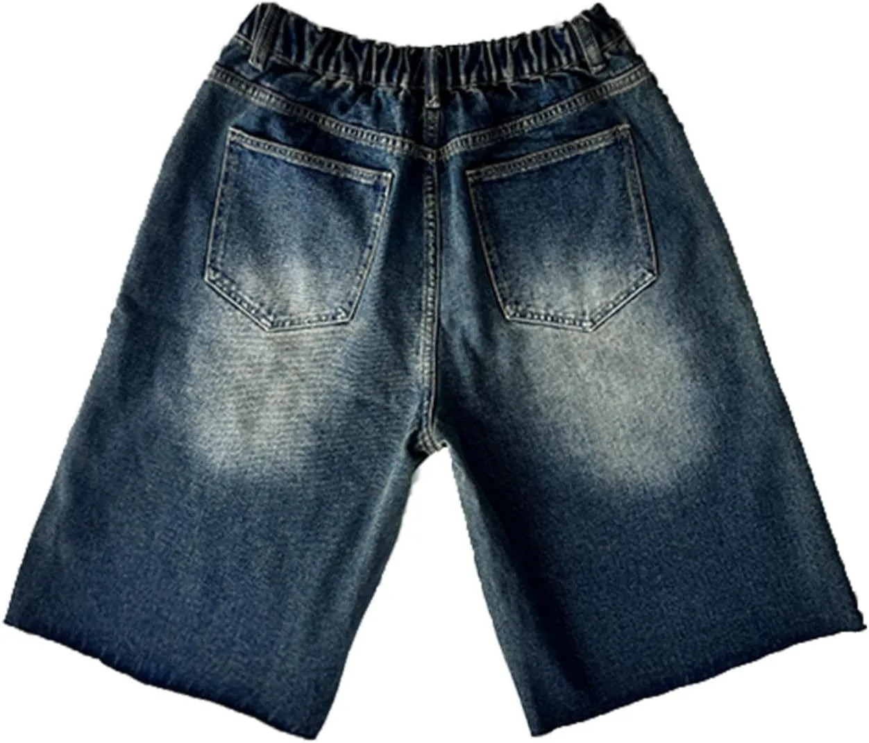 CUTEGAL Unisex Jorts Women Mid Rise Denim Shorts Wide Leg Baggy Jeans Men Casual Streetwear Y2k Pants